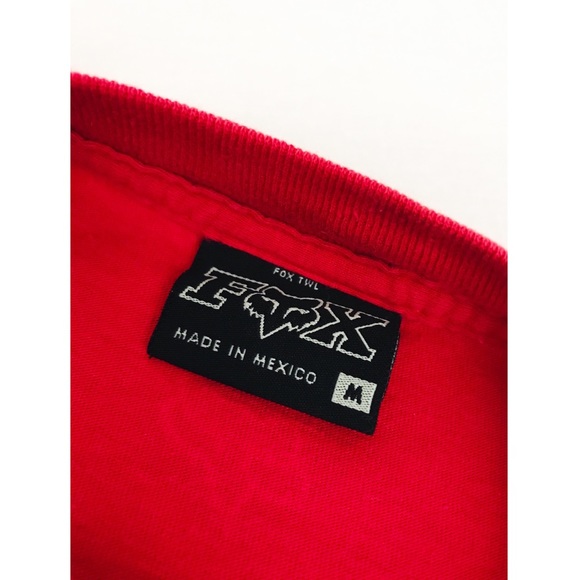 Vintage FOX Graphic Tee in Red | Size M - Picture 16 of 16